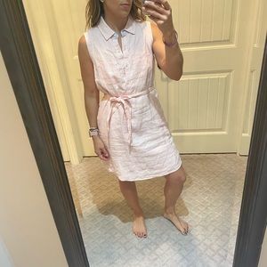 Vineyard vines classy pink striped dress